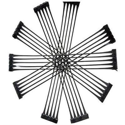 Geogrids Uniaxial pou ranfòsman tè